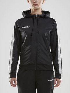 Craft Kapuzenjacke Hoodie Fullzip Pro Control schwarz/weiss Damen